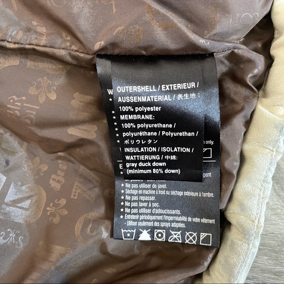 BURTON Suede Ski/Snow Winter Jacket Down Filled S - Picture 10 of 11